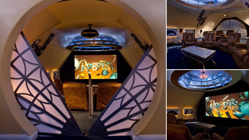 Illustration for article titled 16 Obscenely Over the Top Home Theaters